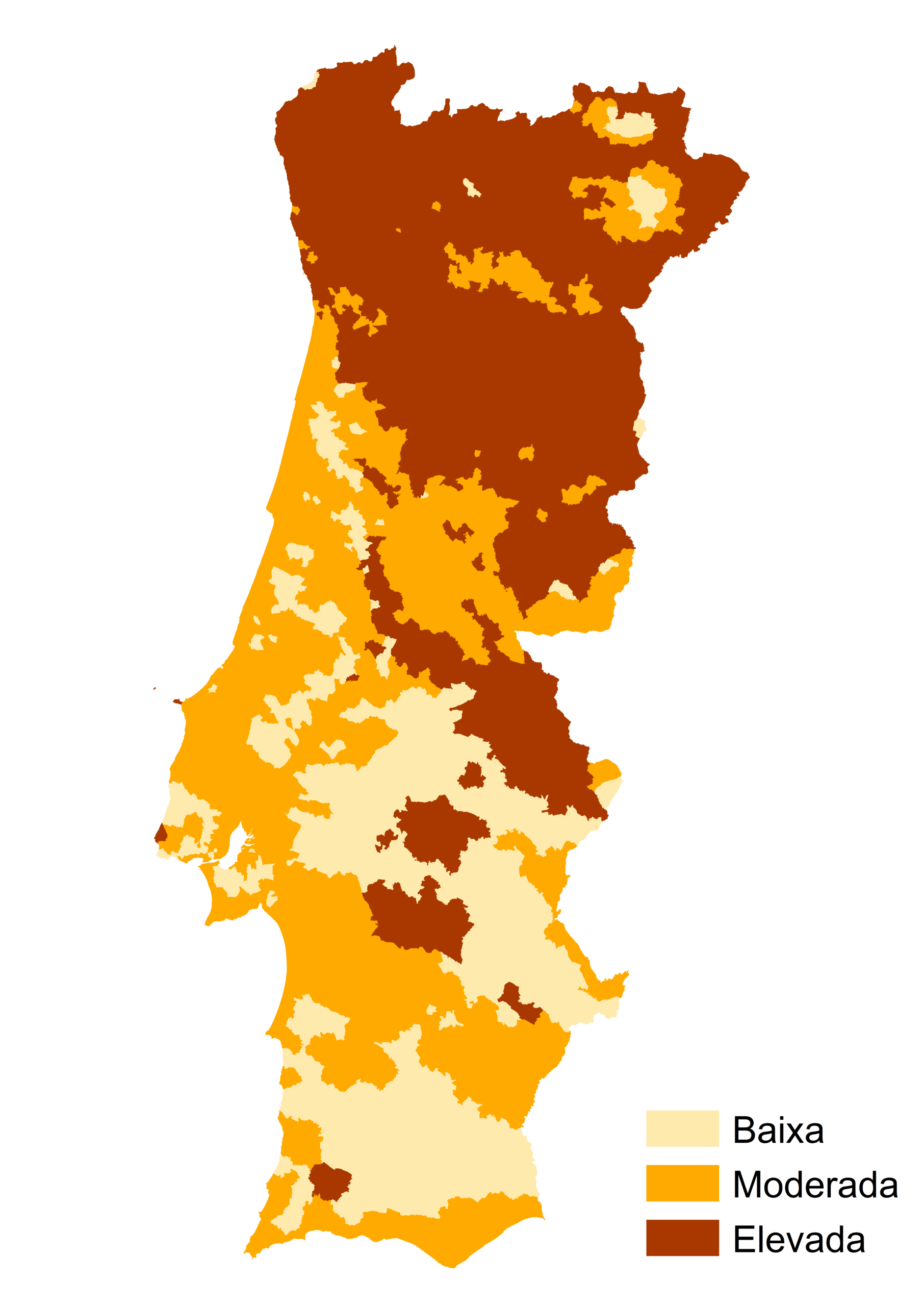 Mapa de Suscetibilidade do Radão